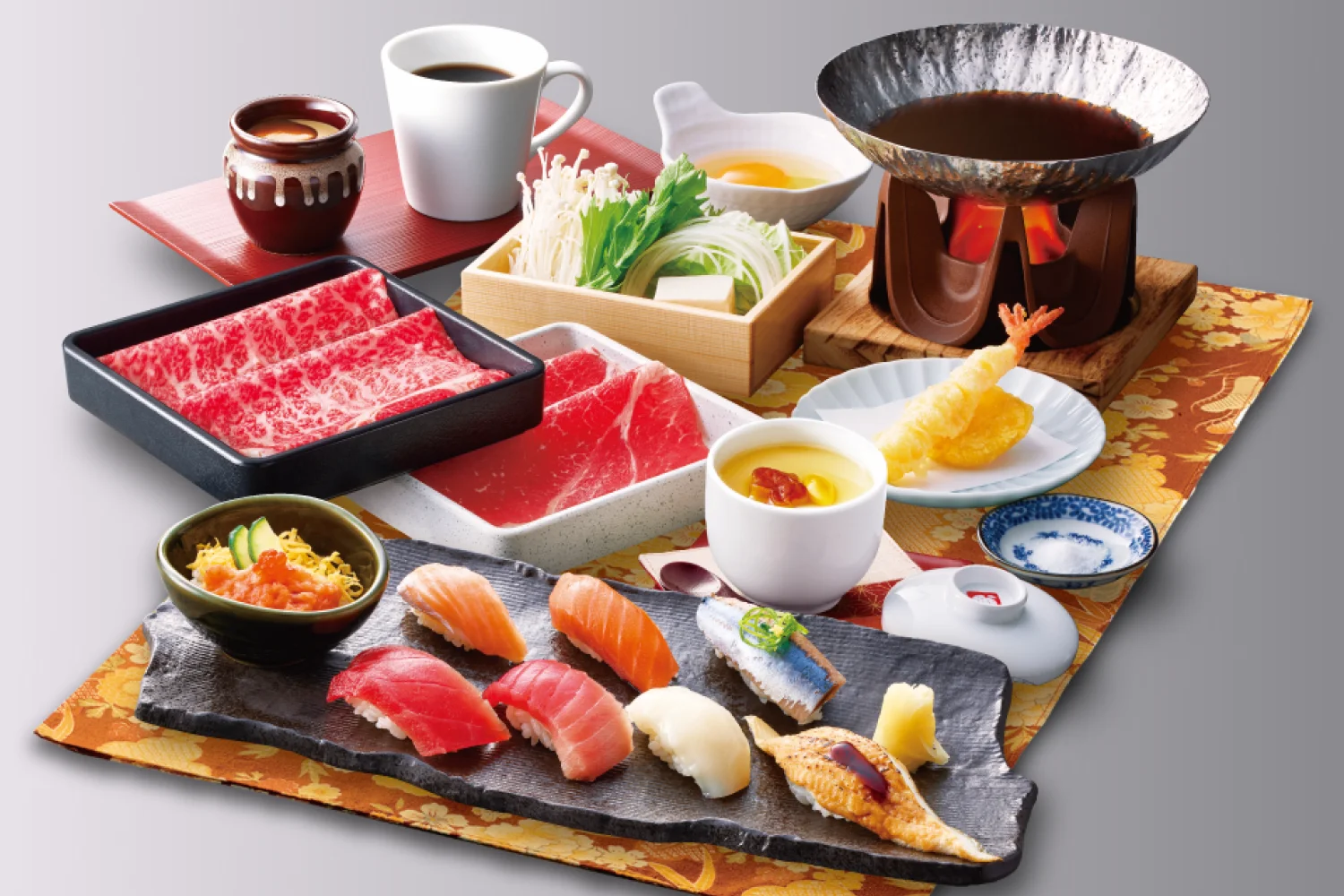 秋 寿司・しゃぶしゃぶ贅沢御膳